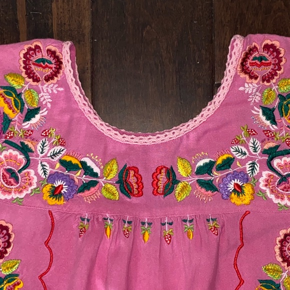 CATCH A FIRE Bob Marley Pink Embroidered Dress SM - Picture 11 of 11